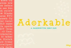 Adorkable - A Handwritten Serif Duo