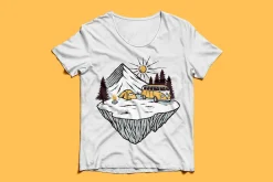 Adventure and camping illustration