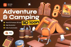 Adventure & Camping 3D Icon Pack