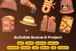 Adventure & Camping 3D Icon Pack