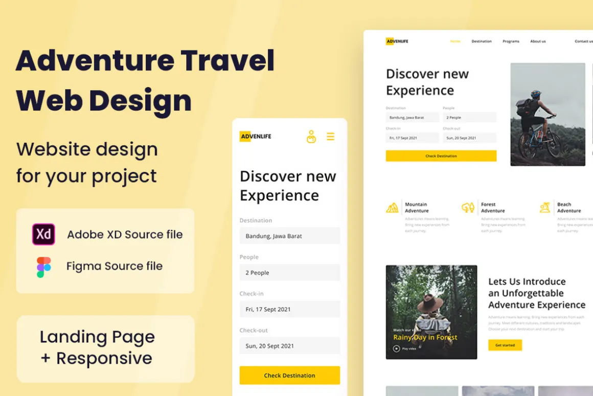 Adventure Travel Web Design