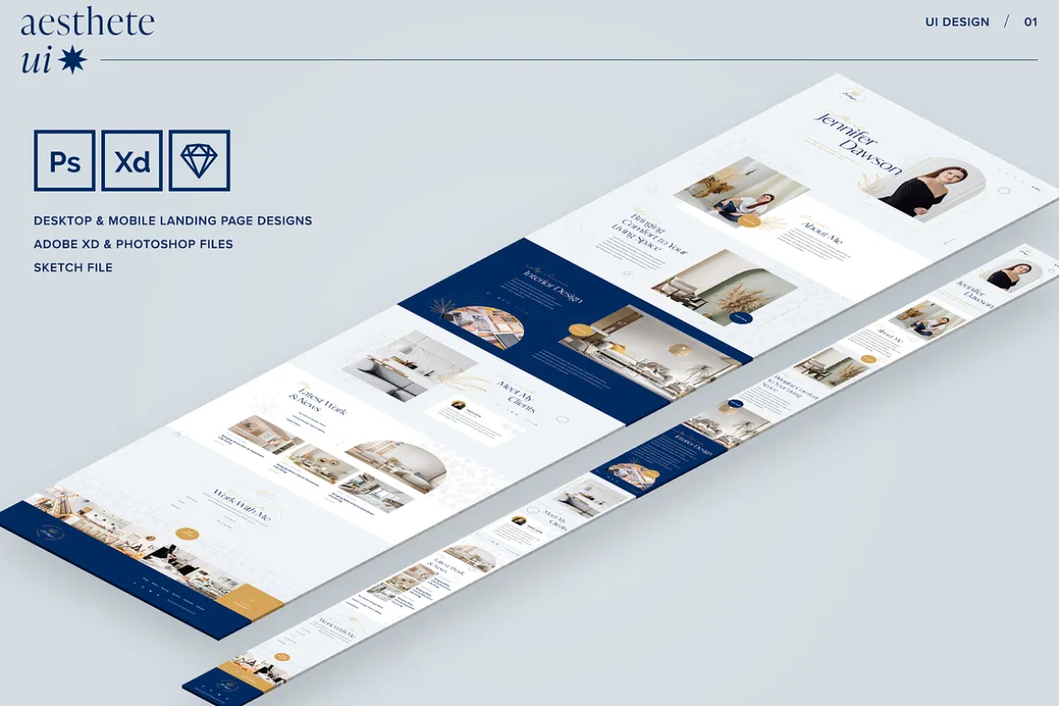 Aesthetic Personal Website Template