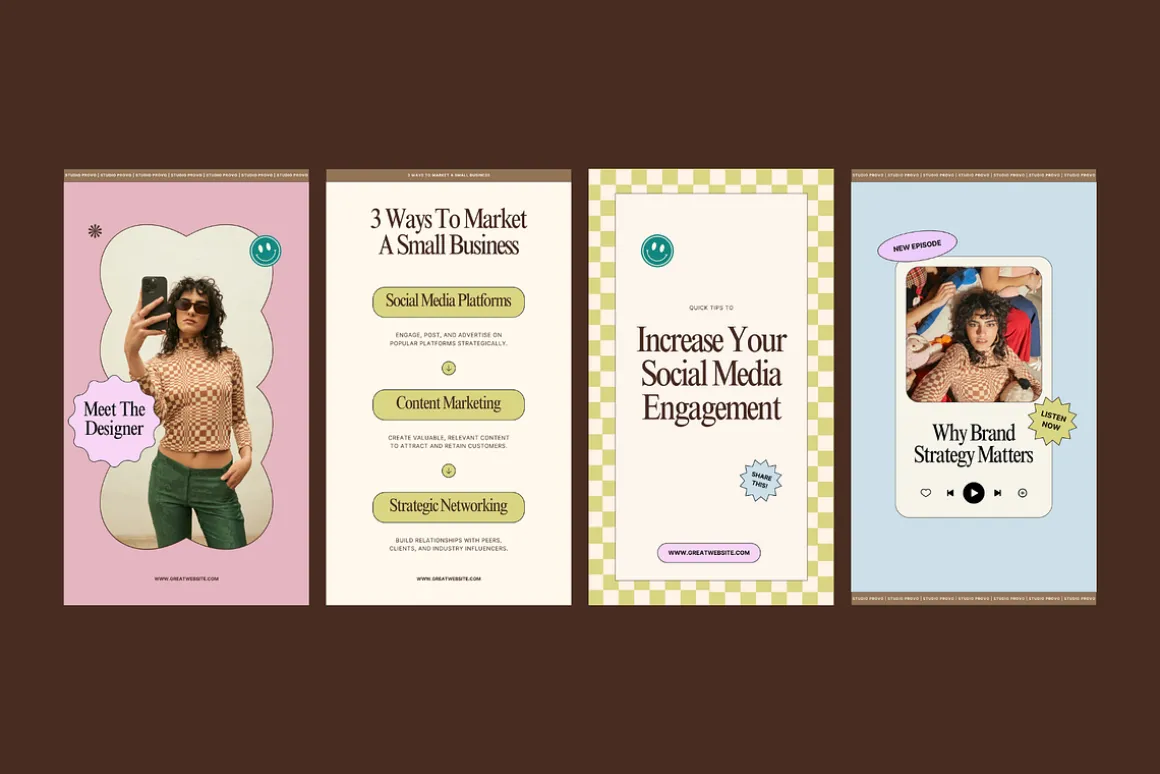 Aesthetic Social Media Template Kit