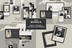 Aesthetic Bundle Canva templates