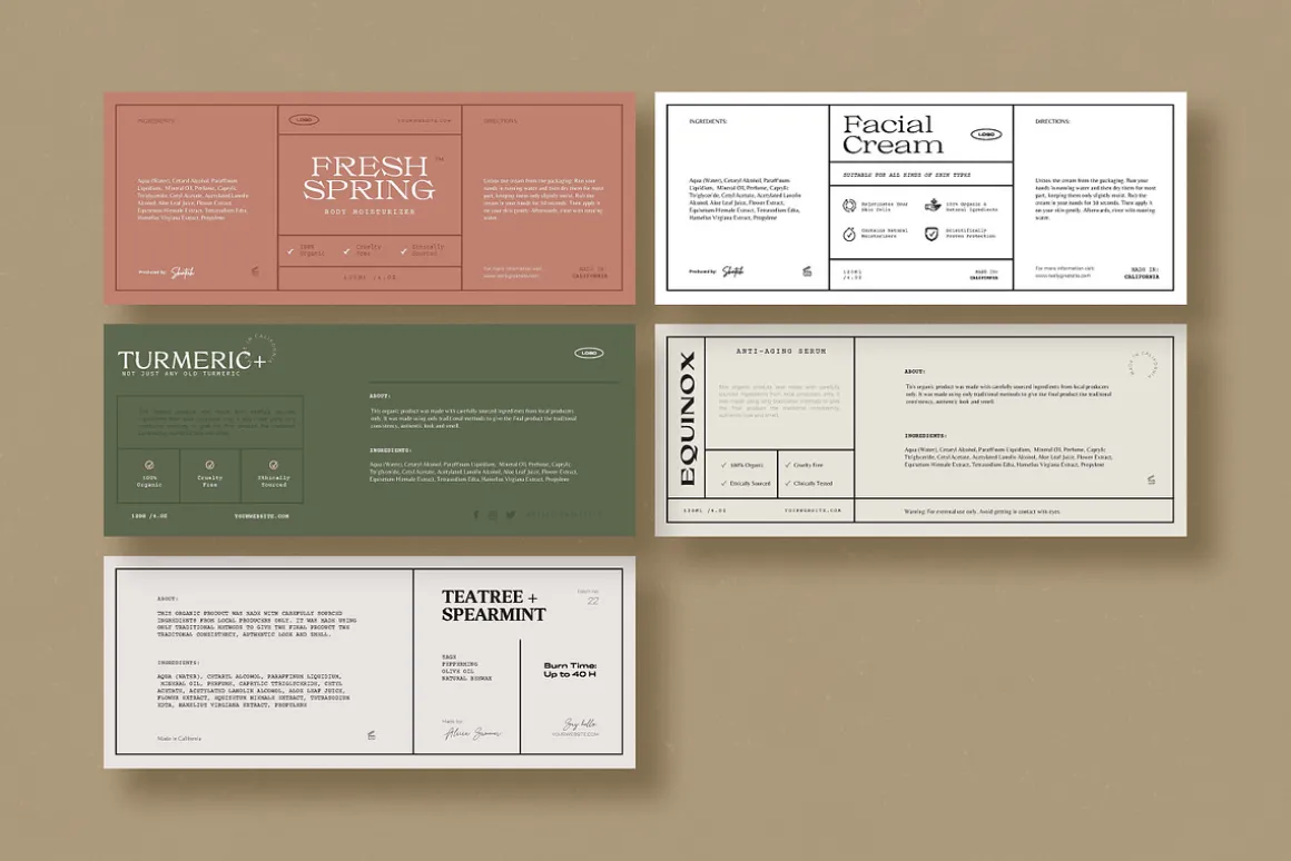 Aesthetic Label Collection CANVA
