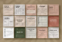 Aesthetic Label Collection CANVA