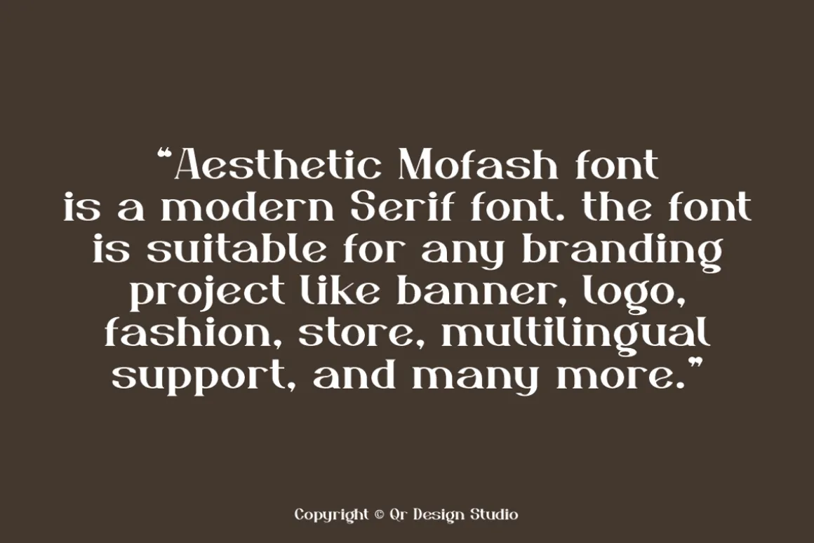 Aesthetic Mofash - Luxury Bold Font