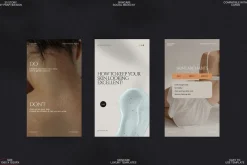 Aesthetic Skincare Canva Story Pack