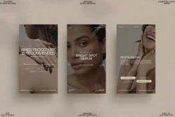 Aesthetic Skincare Canva Story Pack