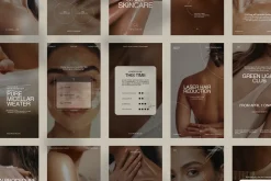 Aesthetic Skincare Canva Story Pack