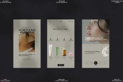 Aesthetic Skincare Canva Story Pack