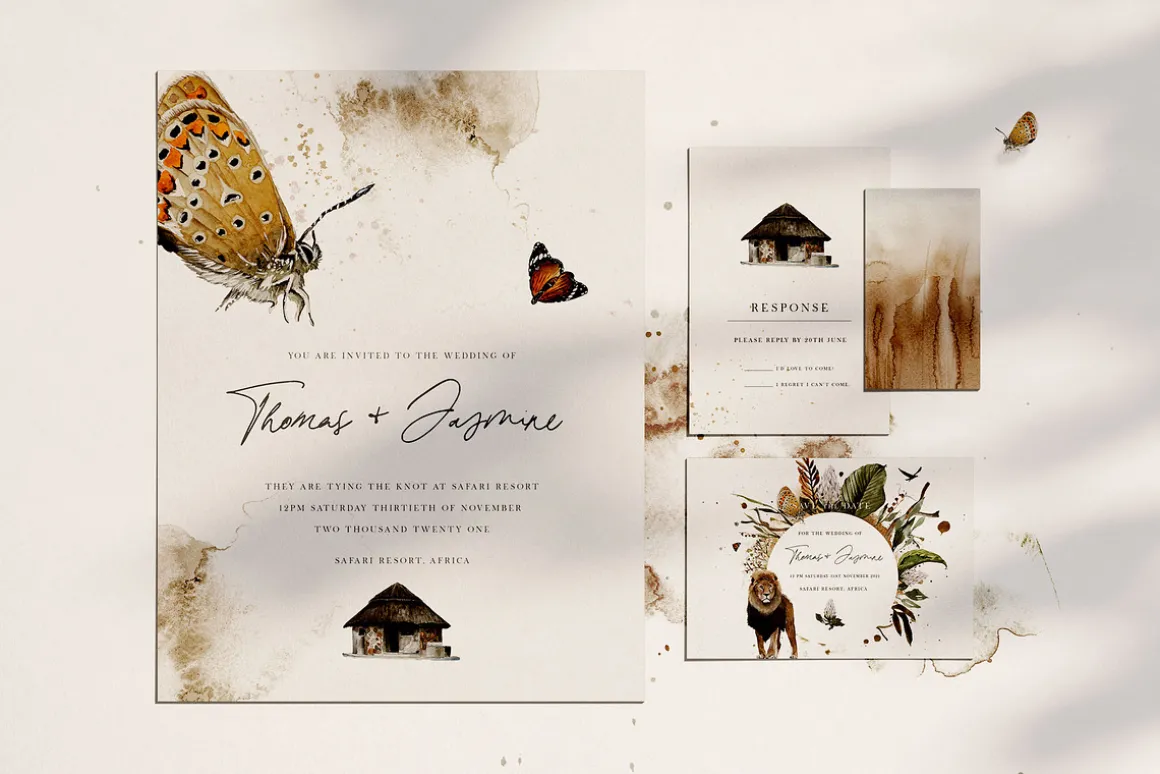 African Safari Watercolor Collection