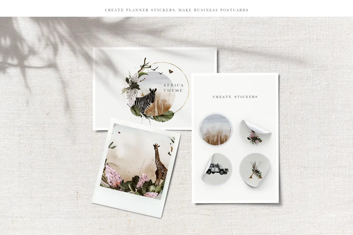 African Safari Watercolor Collection