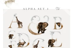 African Safari Watercolor Collection