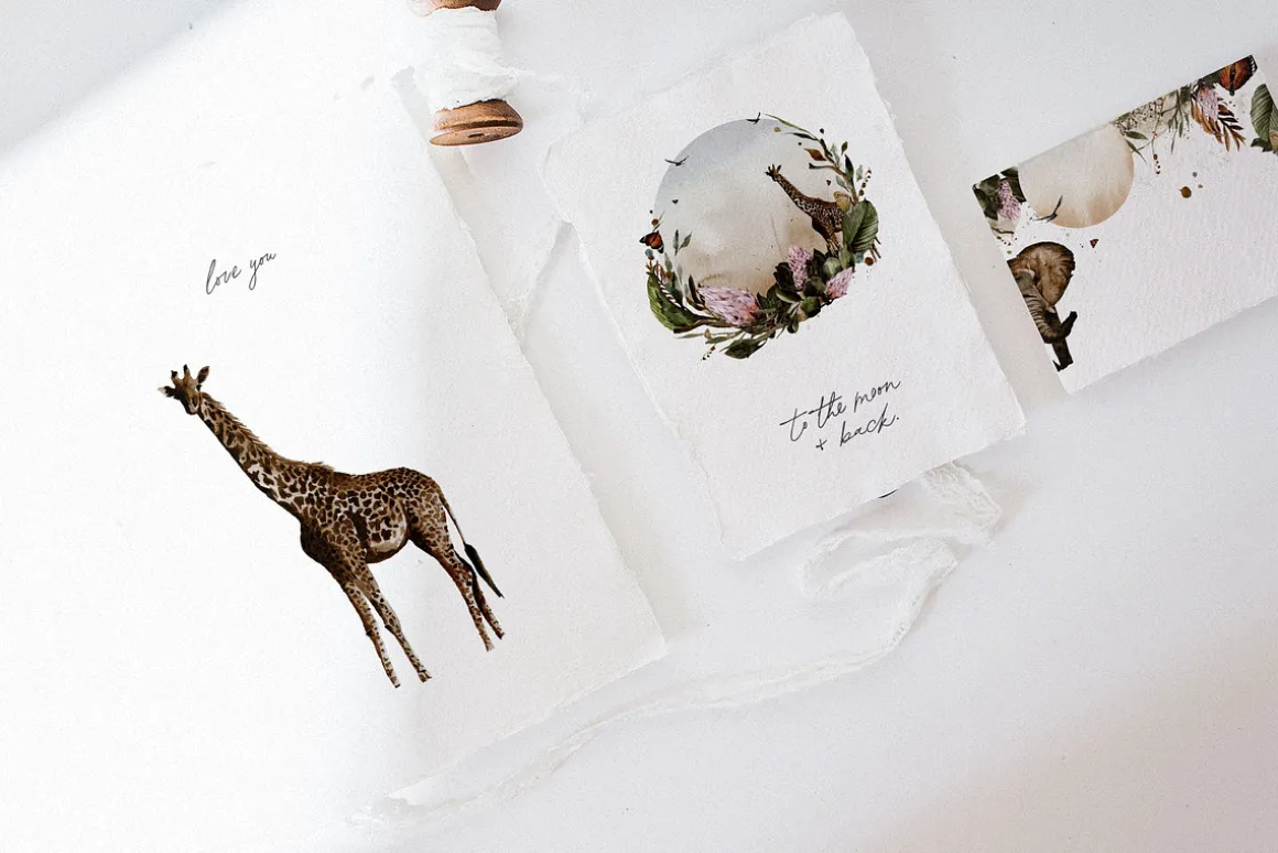 African Safari Watercolor Collection