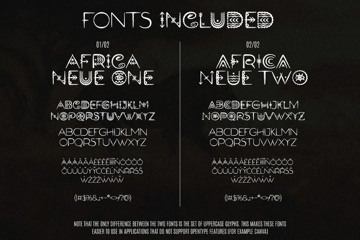 Africa Neue - Tribal Display Font