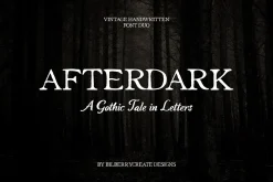 Afterdark vintage font duo