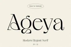 Ageya - Modern Elegant Serif Font