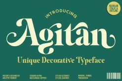 Agitan Display Font