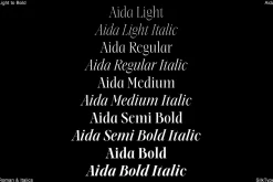 Aida | 10 Font Ligature Serif