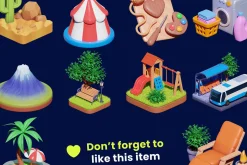Airbnb Realistic Isometric 3D Icon
