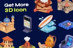 Airbnb Realistic Isometric 3D Icon