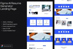 AI Resume Generator Landing Page