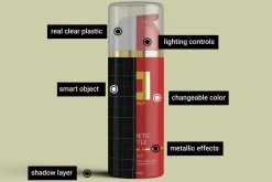Airless Pump Cosmetic Bottle Mockup