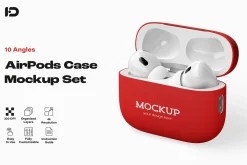 Airpods Pro Case Mockup Set