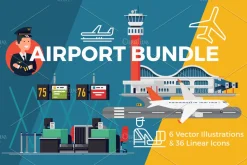 Airport & Travel Graphics Bundle