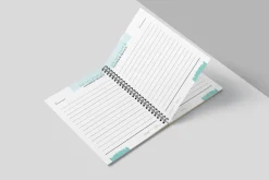 A5 Kraft Paper Spiral Book Mockups