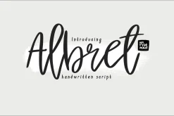 Albret Handwritten Script