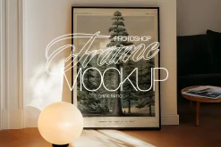 A1 Leaning Frame PSD Mockup