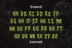 Alien Worms | Blackletter Font