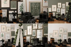All Black Christmas Mockup Frame