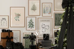 All Black Christmas Mockup Frame
