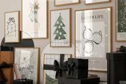 All Black Christmas Mockup Frame
