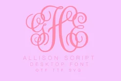 Allison Interlocking Monogram Font