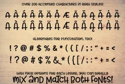 Allspice: a fun mixed-case font!
