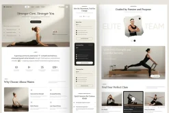 Alluna – Pilates Studio Landing Page