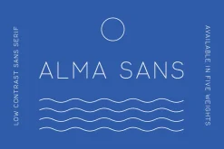 Alma Sans - 5 weights sans serif
