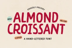 ALMOND CROISSANT | Font Family