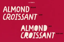 ALMOND CROISSANT | Font Family