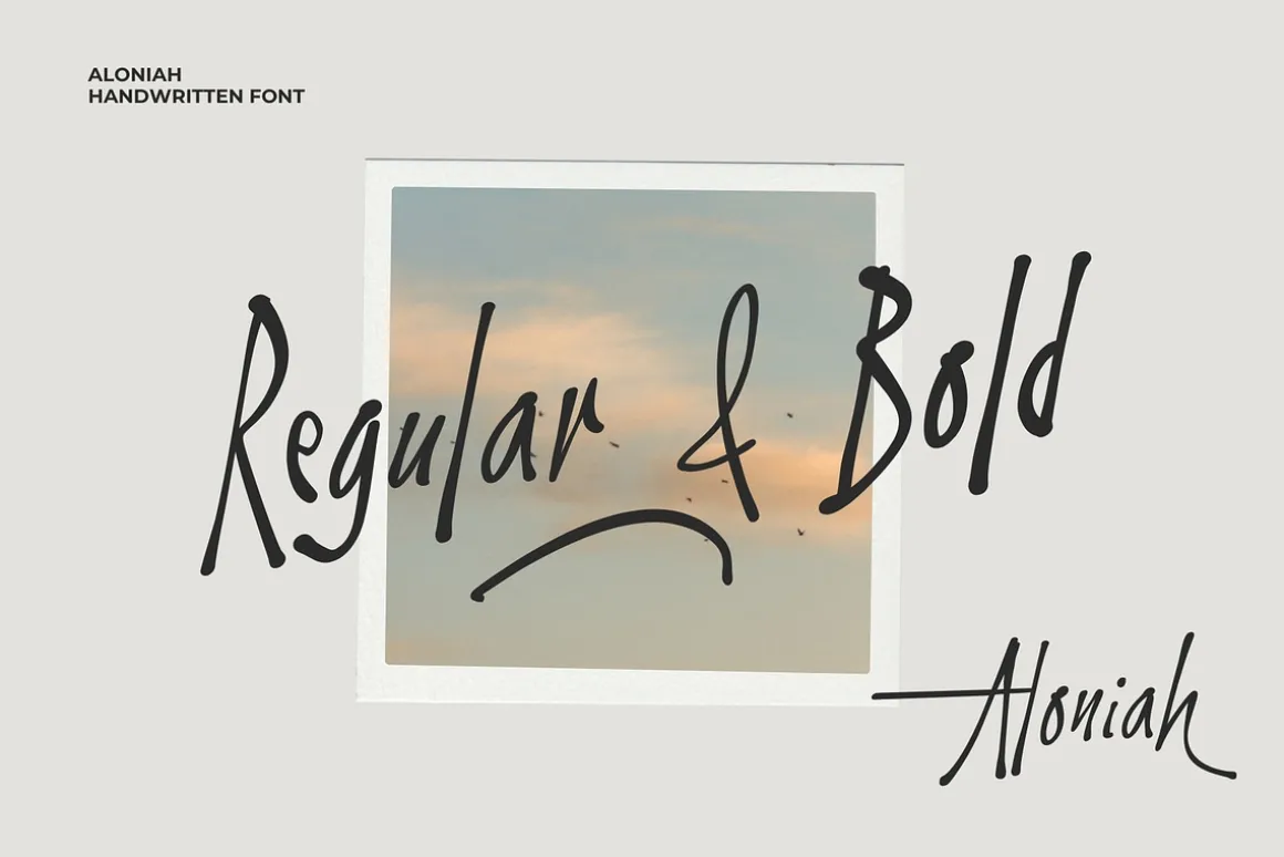 Aloniah - Handwritten Font