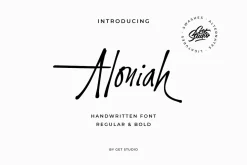 Aloniah - Handwritten Font