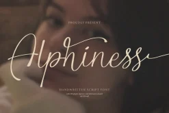 Alphiness | Handwritten Script Font