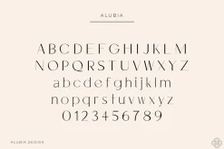 ALUBIA - modern sans serif