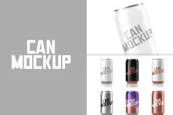 Aluminum Can PSD Mockup