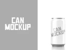 Aluminum Can PSD Mockup