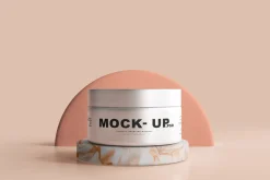 Aluminum Cosmetic Jar Mockups